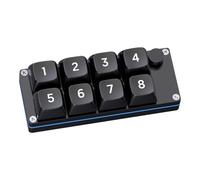WUUISDNX Clavier mécanique Filaire Compact USB, Mini pavé numérique de Jeu, Touches interchangeables à Chaud, Programmation de Jeu, 96 x 38 x 25 mm. Petit et Portable, Mini pavé numérique USB 8