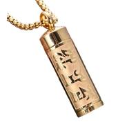 WUUISDNX Collier pendentif urne funéraire élégant en acier titane, bijou souvenir unique, raffiné Pour aux proches disparus, boîte de rangement funéraire et accessoires de rangement