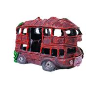WUUISDNX Éléments décoratifs en résine pour Aquarium, Imitation d'épave de Voiture, offrant Un Contraste saisissant et Un Plaisir visuel Optimal, Bus