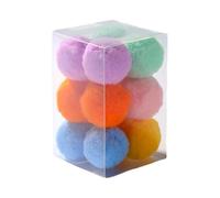 WUUISDNX Ensemble de balles interactives en Peluche pour Chats : favorise l’activité Physique Tout en permettant pour aux Chats de s’Amuser. Jouet pour Animaux Compagnie Peluche résistant pour