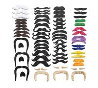 WUUISDNX Fausses Moustaches Amusantes et polyvalentes, Costumes shakespeariens Parfaits pour Les fêtes et Les représentations théâtrales. Accessoires de déguisement pour Enfants et Adultes.