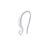 WUUISDNX Femmes Conception Simple Boucle d'oreille Cintre Filles Laiton Oreille Crochet Anti-Goutte antidérapant Bijoux Bricolage Artisanat Artisanat à la Main, Argent