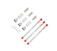 WUUISDNX Kit de Nettoyage pour aérographe Comprenant Une buse de Nettoyage et Une Brosse réparation pour Un Durable, 0.2-0.3-0.5 mm