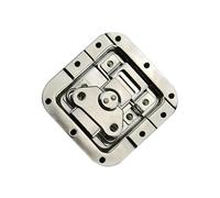 WUUISDNX Loquet à bascule argenté pour coffre, valise, étui, outil, fermeture d'armoire, boucle durable et résistante à la rouille, verrou moraillon argenté.