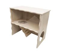 WUUISDNX Maison pour Hamster, Petit abri pour Animaux de Compagnie, décoration adaptée pour aux Hamsters avec Plusieurs grottes aménagées, Facile à Entretenir et à Nettoyer. Permet de