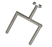 WUUISDNX Perchoir en Acier Inoxydable pour Oiseaux, Plateforme d'exercice, Support Multifonctionnel antidérapant, Accessoires de Cage, perchoir pour Perroquet, Jouet de Bain/Douche, StyleB