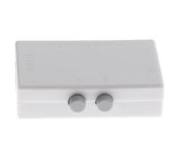 WUUISDNX Répartiteur réseau Compact à 2 Ports, Facile à Transporter et adapté pour aux environnements éducatifs et Professionnels. Boîtier de Commutation réseau Bouton-Poussoir 2 Ports.