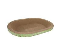 WUUISDNX Tapis à griffer résistant à l'usure pour Chat, Durable et en Carton ondulé, idéal pour divertir Votre Animal, Jaune Vert, 48 x 32 x 8 cm