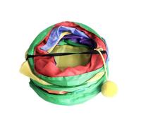 WUUISDNX Tunnel Pliable à 3 Voies pour Lapins, cochons d'Inde et Petits Animaux, avec Jouet Suspendu Amusant pour Chinchillas et Autres Petits Animaux. Jouet d'activité pour Aire de Jeux.