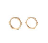 WUUKEPSG 1 Pièce, Cuivre, Filetage Mâle 1/8", 1/4", 3/8", 1/2", 3/4", Laiton, Embout Hexagonal, Raccord Coupleur, Connecteur Adaptateur/Brass Nut/1Pcs_1.2 Bsp