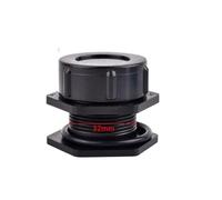 WUUKEPSG 1 Raccord de Vidange Pour Aquarium, Bouchon Deu D'Eau, Embout D'Entrée/Sortie, Adaptateur Pour Tuyau D'Irrigation de Jardin/C2-Opening 32-37Mm/ Size