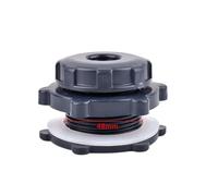 WUUKEPSG 1 Raccord de Vidange Pour Aquarium, Bouchon Deu D'Eau, Embout D'Entrée/Sortie, Adaptateur Pour Tuyau D'Irrigation de Jardin/B-Opening 48-55Mm/ Size