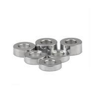 WUUKEPSG 5/10/20 Rondelles Plates En Alumim3/M4 M5 M6 M8 M10, Rondes Et Creuses, Sans Filetage./Height 8Mm/M4 20Pcs