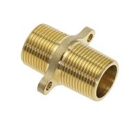 WUUKEPSG Brass Fitting Nipple Quick Adapter 1/2" 3/4" 1" 1Pc Bsp Male Thread Water, Oil And Gas Connector W Fixed Bracket With Installation/4