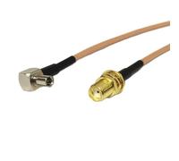 WUUKEPSG Écrou Femelle Vers Connecteur Mâle Ts9, Câble Coaxial Rf Rg316, Rg174, Rg178, 15 Cm, Pour Modem Huawei E5332, E5776, E5372/Rg316/100Cm