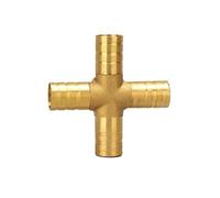 WUUKEPSG Fittings Connector Copper Pagoda Air Fuel Water Tube Brass Barb Pipe Fitting Barbed Joint Coupler Adapter,For 6Mm-12Mm/4 Way/Od 10 Mm