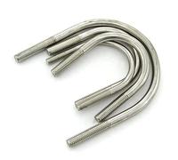WUUKEPSG M6 6Mm Ss 304 A2 U-Bolts Round Bend U-Bolt U Clamp Screws 1/2/5Pc/Color/M6 * 76Mm-1Pcs