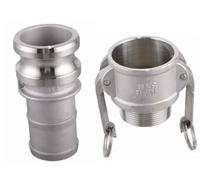 WUUKEPSG Raccord À Rainure Camlock 1/2", 3/4", 1" Et 1-1/4" (1/2", 3/4", 1" Et 1-1/4") Pour Raccord Rapide En Acier Inoxydable 304/Red/3/4"