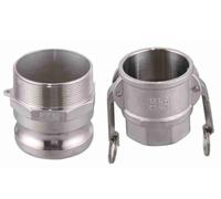 WUUKEPSG Raccord À Rainure Camlock 1/2", 3/4", 1" Et 1-1/4" En Acier Inoxydable 304, 1 Pièce, Adaptateur de Couplage Rapide Camlock/Yellow/1-1/4"