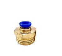 WUUKEPSG Raccord Droit Enfichable Pour Air Comprimé, 1 Pièce, Tuyau de 4 À 12 Mm de Diamètre Extérieur, 1 Pièce, Raccord Mâle 1/8", 1/4", 3/8", 1/2", Bsp/8Mm/M5