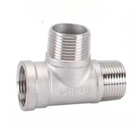WUUKEPSG Raccord En T À 3 Voies, Filetage, Acier Inoxydable 304/1"