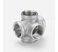 WUUKEPSG Raccord Femelle 1/4", 3/8", 1/2", 3/4", 1" En Acier Inoxydable 304 Dn15/Dn20/Dn25, Raccord Croisé 5 Voies/1Pc/3/4"