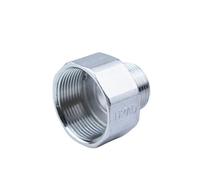 WUUKEPSG Raccords de Tuyauterie En Acier Inoxydable 304, Réducteurs Mâles Vers Femelles Bspt, Filetés 1/4", 1/2", 3/4", 1" Et 2", Adaptateurs de Raccords Pour Eau Et Huile/Female To Male/Dn40 To Dn32