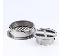 WUUKEPSG Stainless Steel Bathroom Drain Cover Hair Catcher Balcony Drainage Stopper Plug Garden Outdoor Roofblocking Floor Strainer/1Pc/50Mm