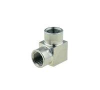WUUKEPSG Sus 304 Pipe Fitting Tee Elbow 4 Way 1/8 1/4 3/8 1/2 Female Male Thread High Pressure,Air Adapter Coupler Connector/Ss-Pv-Ff/1/8"