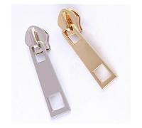 WUUKEPSG Tirettes de Fermeture Éclair, 20 Pièces, Curseurs Métalliques En Nylon Doré Et Argenté, N° 5, Pour La Confection de Sacs Et Bagages (Bricolage)./D And Sier