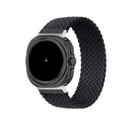 WUURAA Bracelet à boucle unique tressé Pour Samsung Galaxy Watch 7 Ultra 47 mm Bracelet à ressort en nylon Correa for bracelet Pour Galaxy Watch 7 Ultra(Black,FOR GALAXY WATCH 7 ULTRA_S)