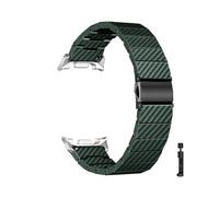 WUURAA Bracelet classique for hommes Pour Samsung Galaxy Watch 8 40mm 44mm 8Classic 46mm Ultra 47mm 2025(Green Silver,For Galaxy 8 40mm)