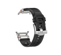 WUURAA Bracelet de sport en TPU for homme Pour Samsung Galaxy Watch Ultra 47 mm Bracelet en acier inoxydable Pour ULTRA 47 mm Galaxy Ultra 47 Bracelet(Black(silvery))