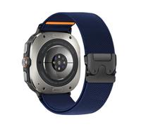 WUURAA Bracelet élastique en nylon Pour Samsung Galaxy Watch 8/8Classic 40/44/46 mm, bracelet respirant Pour Watch Ultra 47 mm, Band sport(Midnight Blue,For Galaxy 8 40MM)