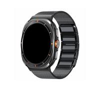 WUURAA Bracelet en acier inoxydable Pour Samsung Galaxy Watch Ultra 47mm, Band de montre professionnel en métal Pour Samsung Ultra2(2025), bracelet de remplacement(Black,For Galaxy Ultra 2(2025))