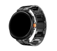 WUURAA Bracelet en acier inoxydable Pour Samsung Galaxy Watch Ultra2(2025) - Bracelet en métal Pour GALAXY 7 Ultra 47mm(Black,For Galaxy Ultra 2(2025))