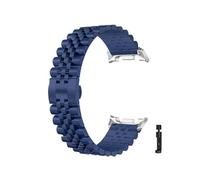 WUURAA Bracelet en acier inoxydable Pour Samsung Galaxy Watch8/8Classic 40/44/46 mm, Band métallique Pour Watch Ultra/Ultra2 2025, bracelet homme(Blue,For Watch 8classic 46mm)