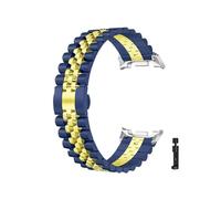 WUURAA Bracelet en acier inoxydable Pour Samsung Galaxy Watch8/8Classic 40/44/46 mm, Band métallique Pour Watch Ultra/Ultra2 2025, bracelet homme(BlueG,For Ultra 2025 47mm)