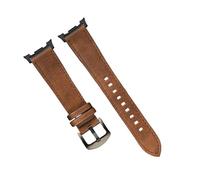 WUURAA Bracelet en cuir Pour Samsung Galaxy Watch 8 Classic/7 Ultra 47mm, boucle sport, bracelet de remplacement for Galaxy Watch8 40 44mm Ultra2(BrBB,For Watch 8 44mm)