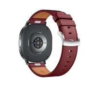 WUURAA Bracelet en cuir Pour Samsung Galaxy Watch 8Classic 46mm, bracelet de rechange Pour Galaxy 8 44mm 40mm(Red-B,For 8 Classic 46mm)