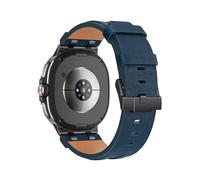 WUURAA Bracelet en cuir Pour Samsung Watch 8 40MM 44MM connecteur métallique Pour Galaxy Watch 8Classic 46mm Bracelet de remplacement for homme(Dark Blue,For Galaxy 8 44mm)