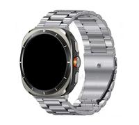 WUURAA Bracelet en métal Pour Samsung Galaxy Watch Ultra 47mm, bracelet en acier inoxydable Pour GALAXY WATCH ULTRA(Titanium gray)