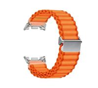 WUURAA Bracelet en nylon avec connecteur en acier inoxydable Pour Samsung Galaxy Watch 8 40mm, 44mm, 8Classic 46mm, bracelet sport(Orange-S,For Galaxy 8 40mm)
