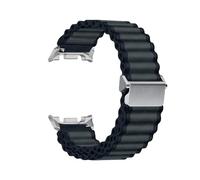 WUURAA Bracelet en nylon avec connecteur en acier inoxydable Pour Samsung Galaxy Watch 8 40mm, 44mm, 8Classic 46mm, bracelet sport(Black-S,For Galaxy 8 40mm)