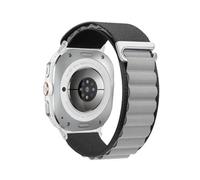 WUURAA Bracelet en nylon Pour Samsung Galaxy Watch 8-7 Ultra 47mm, accessoire for Samsung Galaxy Ultra 2 2025(12 Black grey,For Watch Ultra 47mm)