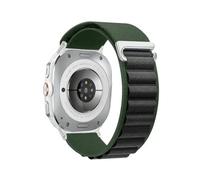 WUURAA Bracelet en nylon Pour Samsung Galaxy Watch 8-7 Ultra 47mm, accessoire for Samsung Galaxy Ultra 2 2025(10 Army green black,For Watch Ultra 47mm)