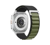WUURAA Bracelet en nylon Pour Samsung Galaxy Watch 8-7 Ultra 47mm, accessoire for Samsung Galaxy Ultra 2 2025(7 Black army green,For Watch Ultra2)