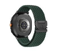 WUURAA Bracelet en nylon Pour Samsung Galaxy Watch 8classic 46mm, boucle parachute, ceinture Pour Galaxy 8 40mm 44mm, bracelet de sport Correa(Rainforest green,For 8 Classic 46mm)