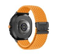 WUURAA Bracelet en nylon Pour Samsung Galaxy Watch 8classic 46mm, boucle parachute, ceinture Pour Galaxy 8 40mm 44mm, bracelet de sport Correa(Orange,For Watch 8 44MM)