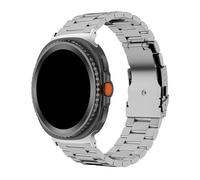 WUURAA Bracelet en titane Pour Samsung Galaxy Watch 8 44mm 40mm, Classic 46mm, Pour Galaxy Watch Ultra 47mm, bracelet de remplacement(Silver,For Galaxy 8Classic 46mm)